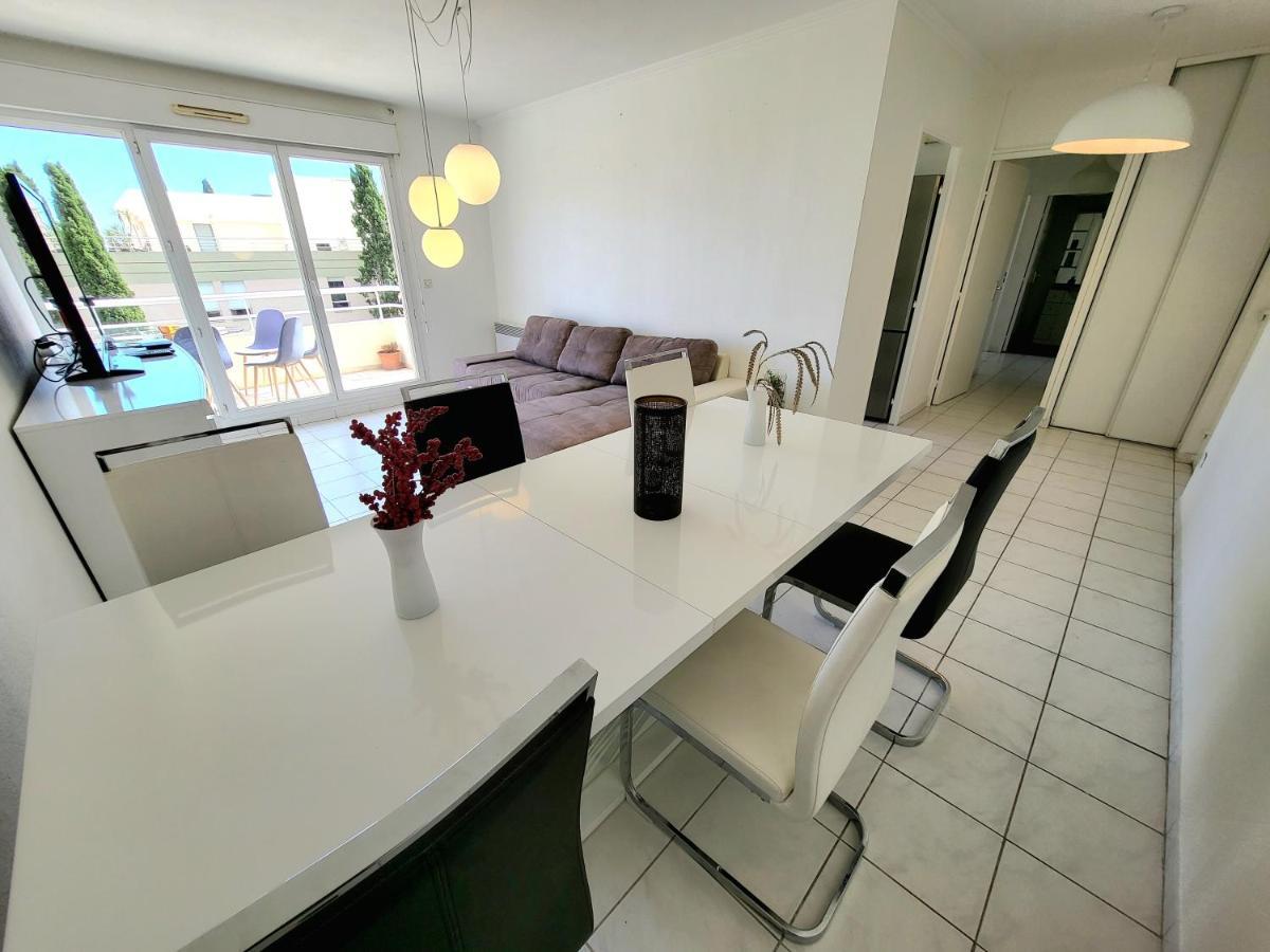 Appart Luxueux 3 Pieces, Piscine, Mer, Terrasse 칸느 외부 사진